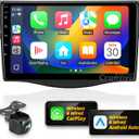 for Toyota RAV4 2006-2012 Radio Compatible with Wirelessly Carplay Android Auto Upgrade Android Car Stereo Bluetooth Navigation Touchscreen GPS FM Multimedia Player Backup Camera Head Unit