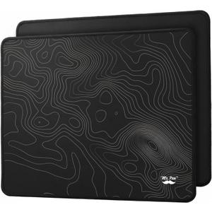 Mr. Pen- Mouse Pad, 12.5"x 10.5", 2 Pack, Black Pattern, Laptop and Computer Mouse Pad Gaming, Anti-Slip Rubber Base
