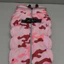 Lelepet Warm Dog Winter Coat Dog Coats for Large Dogs Waterproof Dogs Jacket with Harness Built in Reflective Cold Weather Coats Zip-Up Winter Fleece Vest Snowsuit Boston Terrier Pink Camo L