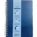2 x Carolina Pad College Ruled Executive Personal Notebook ~ Noted Neutrals (Navy; 5" x 7"; 100 Sheets, 200 Pages)