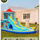 Outfunny Water Slide, Inflatable Water Bounce House for Kids 3-10 Backyard, L16.1' x W10.2' x H9.2'