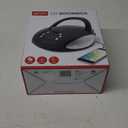 GPX, Inc. Portable Top-Loading CD Boombox with AM/FM Radio and 3.5mm Line in for MP3 Device - Black