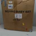 Boyro Baby 5-in-1 Baby Walker, Baby Walkers for Boys Girls 6-12 Months, Foldable Activity Walker, Toddler Infant Walker with Bouncer, Adjustable Height, Removable Footrest, Feeding Tray, Music