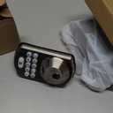 Veise KS02A Fingerprint Keyless Entry Door Lock, Auto Lock, Electronic Keypad Deadbolt for Front Door, Biometric, Anti-Peeping Password, Easy Install, Satin Nickel