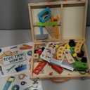 KIDWILL Tool Kit for Kids, 36-Piece Wooden Toddler Tools Set Includes Tool Box, Montessori Educational Stem Construction Toys for 2 3 4 5 6 Year Old Boys Girls, Best Birthday Gift for Kids