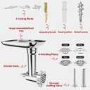 21Pcs Meat Grinder & Cheese Grater Attachment for KitchenAid Stand Mixer, with 4 Grinding Plates, Metal Sausage Stuffer Tubes, 4 Slicer Shredder Attachment, Kitchen Aid Accessories and Attachments