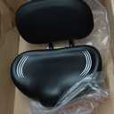 Bike Seat Noseless Wide Bicycle Seat for Women Men, Bike Seats Cushion Comfort for Big Butt, Multiple Fit Saddle for Peloton, Electric, Exercise, Cruiser Bikes (Backrest Black)