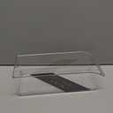 BINO | Plastic Storage Bins, Large | THE CURVE COLLECTION | Multi-Use Fridge / Freezer Organizer | Built-In Handle | BPA-Free | Pantry and Home Organization