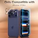 Fotbor [3+3 Pack for iPhone 17 Pro Screen Protector, Anti-Blue Light, [Eye Protection] 9H+ Tempered Glass with Camera Lens Protector