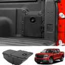Mabett Bed Cargo Partition Storage Bin with Code Lock Compatible with Ford Maverick XL 2025 2024 2023 2022 Accessories, Rear Truck Side Organizer Fit Maverick XL