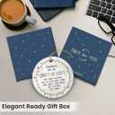 4 x Coworker Christmas Ornaments 2025 - Appreciation Gifts for Coworkers Women, Meaningful Work Besties Gifts for Women Men, Team Ceramic Ornament for Christmas Tree Decorations