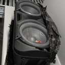 QFX PBX-2012 Dual 12" Bluetooth Portable Rechargeable Karaoke PA Loud Party Speaker with LED Circle Lights