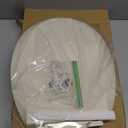 Round Toilet Seat Almond, Toilet Seat 16.5 inch Soft Close, Premium PP Material Easy Clean,Elegant Design, Almond