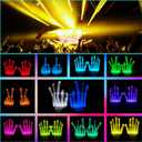 COLEDRE Kids Toys 12 Colors LED Gloves Cool Toys Gifts for Age 5-7 8-12 Years Old Boys Girls Stocking Stuffers Kids Teens Christmas Halloween Costumes Light Up Gloves Party Favors (1 Pair M)
