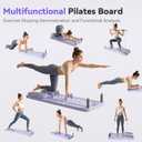 Pilates Board Set - Pilates Reformer, Multi-Foldable Pilates Reformer Set, Portable Pilates Reformer, Trainer Machine for Home Workout with Timer, Ab, Core, Fitness, Exercise