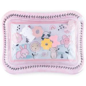 The Peanutshell Tummy Time Water Play Mat for Babies, Girls High Contrast Sensory Developmental Toy, Infant Baby Floor Toys Games, Baby Essentials Must Haves - Happy Garden