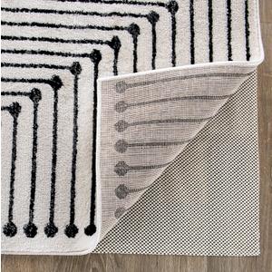 Rugshop Cushioned Thick Rug Pad Gripper for Hardwood Floors, Under Carpet Anti Skid Pad, Non Slip Rug Pads for Area Rugs 9' x 12' Cream
