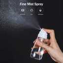 Yolaist Small Spray Bottle with Fine Mist, 2 Pack 3.4oz/100ml TSA Approved Travel Size, Refillable Empty Mister Spray Bottles for Hair, Face, Plants, Cleaning, Cosmetics & Essential Oils
