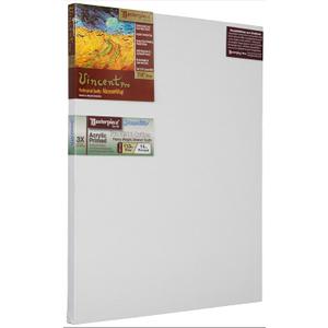 MASTERPIECE Z1VS-2842 Vincent Pro 7/8" Deep Sausalito Heavy Weight and Texture 14 oz Cotton Stretched Canvas 28" x 42" White