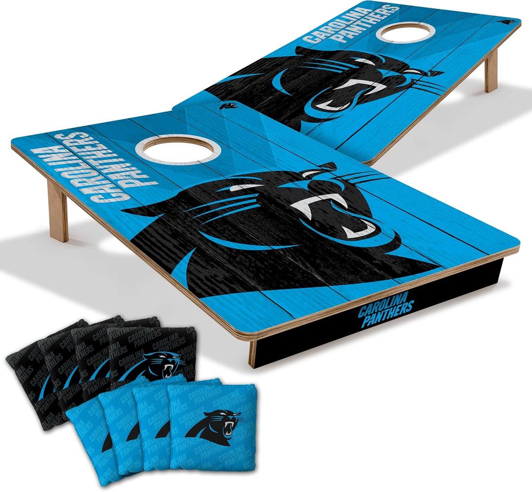 YouTheFan NFL 2 x 3 Wood Cornhole Game with Logo Bags (Team Colors)