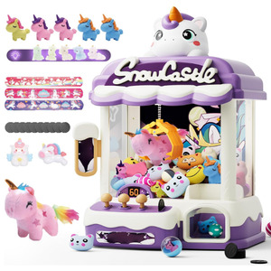 Skirfy Large Claws Machines 12'' for Kids Adults,Girls Unicorns Toys,Candy Grabber Prize Dispenser 15 Stuffeds Toys,Electronic Arcades Game Christmas Thanksgiving Birthday Gifts for Age 6-12