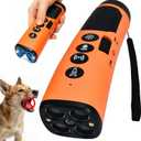 4X Ultrasonic Dog Bark Deterrent Device, 2026 Newest Stop Neighbors Dog Barking, 4 Nozzles Up 90% Efficiency, 3 Modes Humane Training Tool with Flashlight , Safe for Pet Indoor OutdoorOrange