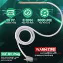 Tool Daily Pressure Washer Sandblasting Kit, Wet Sand Blaster for Pressure Washer with 18 FT Suction Hose, 1/ 4” Quick Connect, 5000 PSI