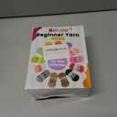 3 Pack Beginners Crochet Yarn, Yarn for Crocheting Knitting Beginners, Easy-to-See Stitches, Chunky Thick Bulky Cotton Soft Yarn for Crocheting (3x50g) (Gradient Blue)