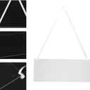 STOBAZA Reserved Chair Signs with Ribbon for Weddings and Formal Events 6-Pack Hanging Reserved Seating Signs Clear Acrylic Plaques 9.84X3.94 Inches