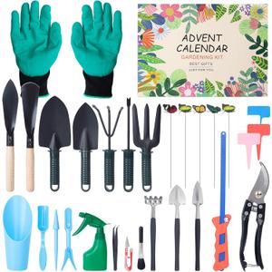 Advent Calendar 2025 for Adult Garden Set Tools for Pruning Gardens Christmas Gifts for Gardening Enthusiasts 24 Day Countdown for Women Men