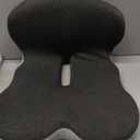 Memory Foam Seat Cushion for Long Sitting,Chair Pads,L-Shaped Ergonomic Design for Office Chair & Truck Drivers,Improve Comfort During Prolonged Sitting(Black Gray)