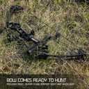 Lanneret Compound Bow and Archery Sets - Right Hand Archery Compound Bows 0-70 lbs Draw Weight Adjustable for Adults and Beginners25"-31" Draw Length up to IBO 320 fps Archery Hunting Bow Set, Style: Black-Lefthanded