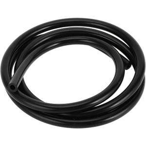 Silicone Vacuum Tubing Hose Engine 5FT 1/4" 6mm ID 2.5mm Thickness for Ford Automotive Air Vacuum Line Pipe Silicone Black High Temperature