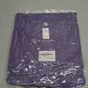 Ruffle Short Sleeve Maternity Dress High Waisted Midi Spring Baby Shower Dresses (Purple, XXL)