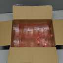 Jingmore 12 Pcs Ribbed Martini Glasses 10 oz Disposable Plastic Vintage Ribbed Coupe Glasses Unbreakable Dessert Parfait Glassware for Wedding Birthday Party Supplies (Pink)