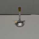 QWORK Lab Bunsen Burner with Flame Stabilizer and Gas Regulator, Threaded Needle Valve, for Lab Heating & Propane & Natural Gas, Heating Tool (1 Pack)