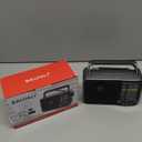 Portable AM/FM Transistor Radio with Loud Speaker, Battery or USB Powered - Compact Emergency Radio for Indoor, Outdoor, Travel & Storms (Model BJL-671) (Gray)