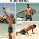 Kanu Surf Mens 5 Adventure Mens Swim Trunks  UPF 50+ Quick-Dry Bathing Suit Shorts with Pockets & Compression Liner (XXXL)