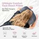 Zomaple Face Down Pillow After Eye Surgery Memory Foam, Washable Cover, & Ventilated Design Facedown Pillow for Sleeping, BBL Equipment, Retinal & Vitrectomy Recovery
