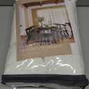 Pinch Pleated Linen Curtains 96 Inches Long for Living Room Bedroom Light Filtering Boho Window Drape 96 inch 2 Panels with Hooks Rings 8ft Cream Beige White Sliding Glass Door Semi Sheer Curtain