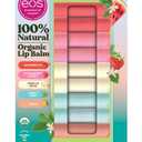 Organic Lip Balm, 9 Pack, Watermelon, Strawberry Sorbet, Vanilla Bean, Sweet Mint, Lemon, USDA Certified, 0.14 oz Each