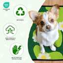 Qeils Reusable Puppy Pads for Small Dogs, Washable Pee Pads with Non-Slip , Absorbent Leakproof Mat for Crates, Playpens, Pet Beds & Whelping, Indoor Potty Training Grass Green, 18"x24", 2 Pack