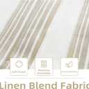 DriftAway Chris Linen Lined Valance 2 Layer Thermal Insulated Room Darkening Blackout Window Valances 3 Inch Rod Pocket Vertical Striped Kitchen Valance for Bathroom 52 Inch by 14 Inch Camel Beige