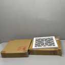 ZEXUIRU Set of 4 Wooden Rustic Square Wall Mirror Vintage Style Decorative Entry Mirror Farmhouse Wall Decoration for Living Room Bedroom Bathroom Kitchen 11.8 * 11.8inch White