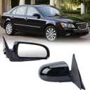 Right Passenger Side Mirror Compatible with Hyundai Sonata 2006 2007 2008 2009 2010 Power Glass Manual Folding Heated Glossy Black (5 Pins) Replace # 87620-0A000