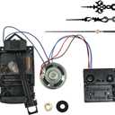 Quartz Pendulum Clock Movement Mechanism Repair Parts Replacement Kit Battery Powered Chime Music Box Wall Clock Movement Pendulum Clock (Type 10)