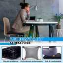 20" Gel Seat Cushion for Long Sitting Pressure Relief - Jumbo & Thick Gel Cushions for Office Chairs - Tailbone Pain Relief Cushion, Sciatica & Back Support, Wheelchair Cushions & Car Seat Cushion