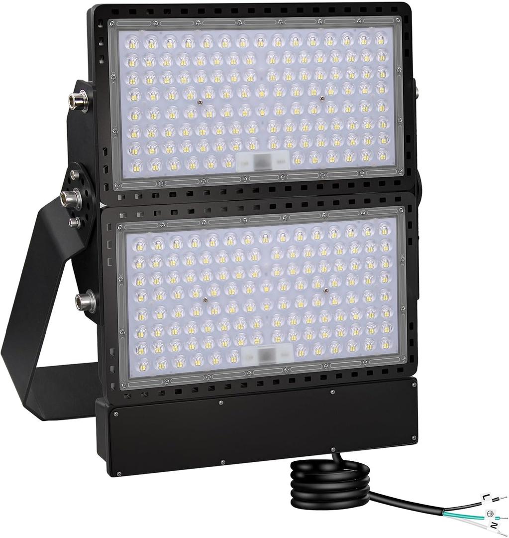 STASUN 600W 90000LM LED Flood Light Outdoor - Flying Series Ultra, 100-277V 5000K Daylight White, IP67 Waterproof Stadium Lights for Arena, Backyard, Parking Lot, Courts, ETL Certification