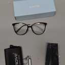 Gaoye Blue Light Blocking Glasses Women/Men, Fashion Round Cateye Frame UV Ray Filter Computer Gaming Glasses (*1-light Black Frame/Transparent Lens)