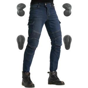 Motorcycle Pants, Versatile Durable Motorcycle Jeans for Men & Women Riding Pants Trousers with Kenn & Hip Armor Pads (Medium, Blue) Motorcycle Pants, Versatile Durable Motorcycle Jeans for Men & Women Riding Pants Trousers with Kenn & Hip Armor Pads (Medium, Blue)